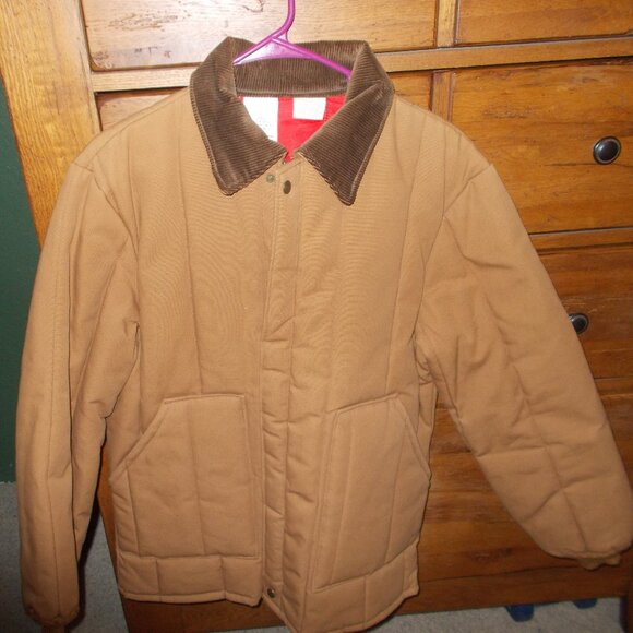 Walls Work Wear Men's Medium Tall Duck Canvas Quilted Lined Work Coat #7750 NEW - Picture 1 of 7
